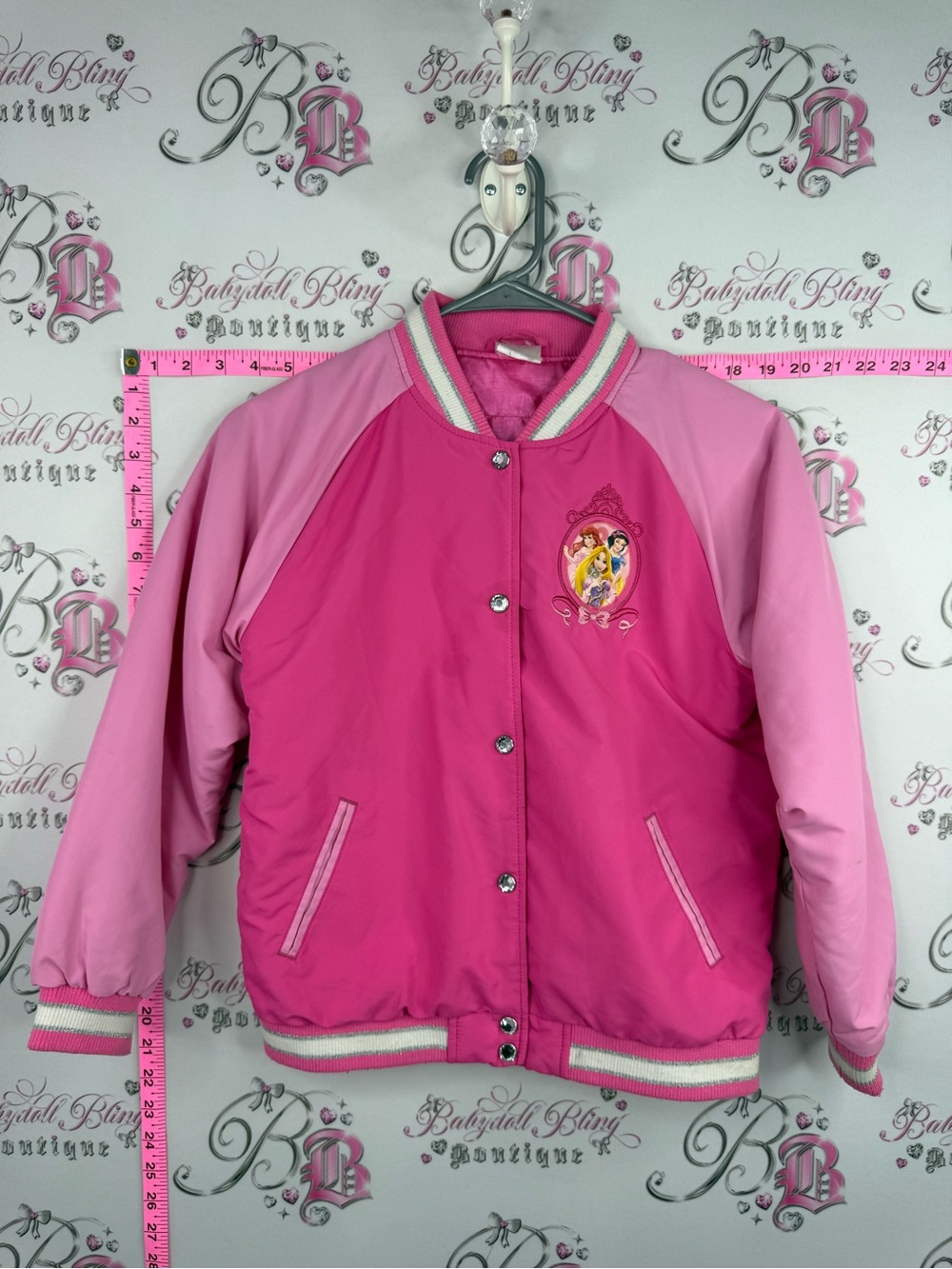 Disney jacket coat princesses Pink Two-Tone Princess Puffer Jacket